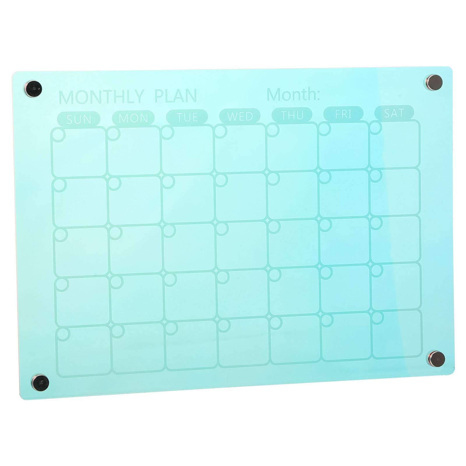 Magnetic Whiteboard Calendar - Papan Perencanaan Bulanan Akrilik Magnetik, Jadwal