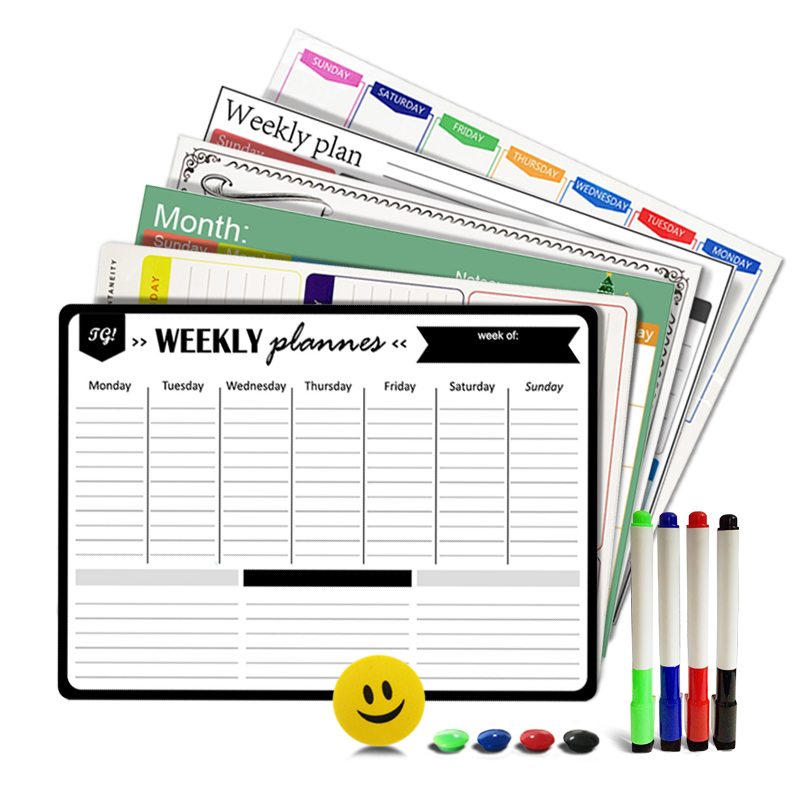 Magnetic Whiteboard Calendar - A3 Papan Tulis Papan Tulis Perencana