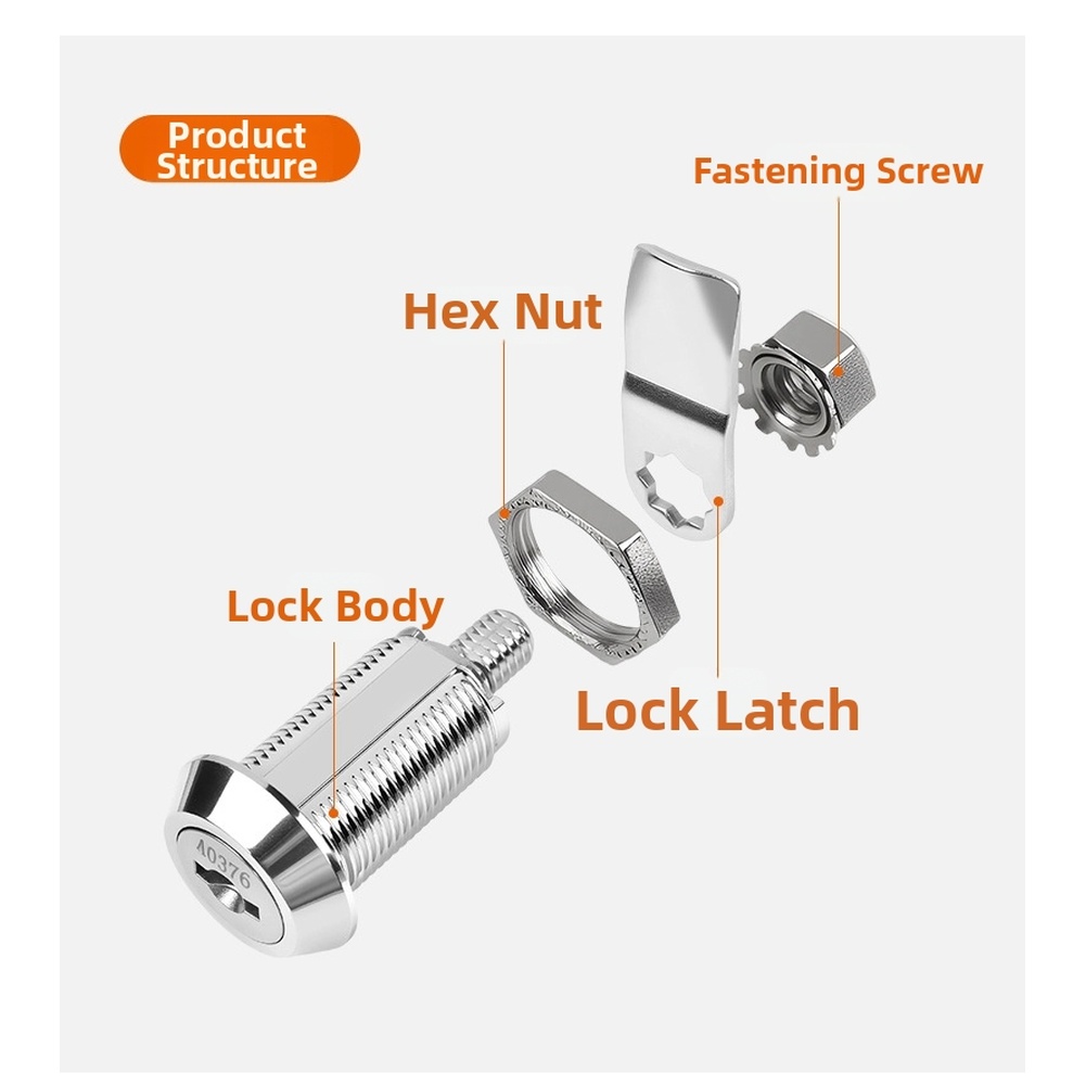 Locker Storage Metal - Kunci Pintu Kabinet Terbuat dari Paduan
