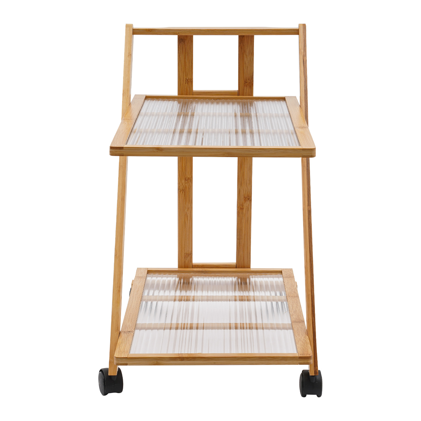 Rak Penyimpanan Lipat Bambu 2  - Book Cart Rolling ulasan dan harga