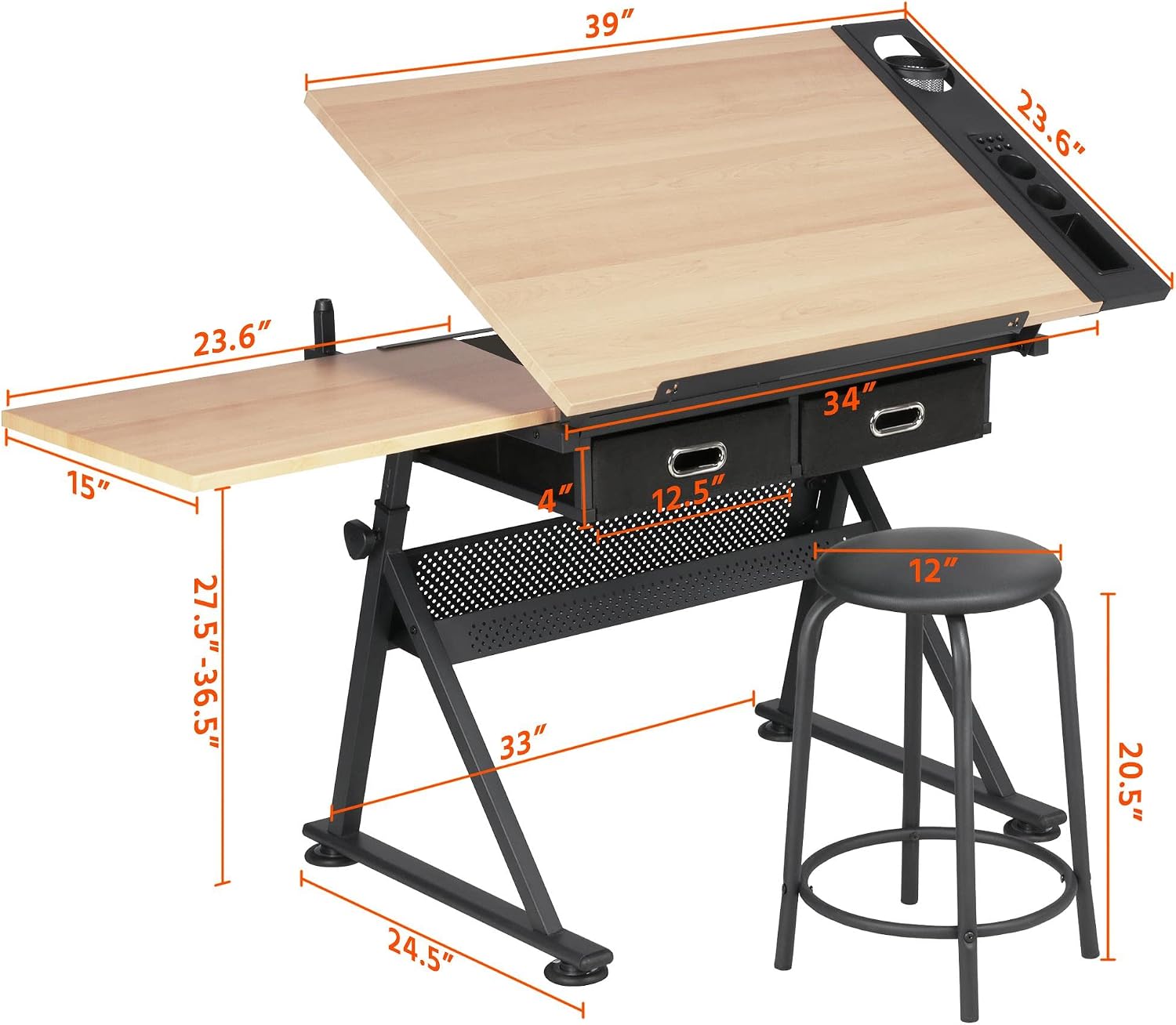 Meja Gambar yang Dapat Disesua - Office Furniture Set ulasan dan harga