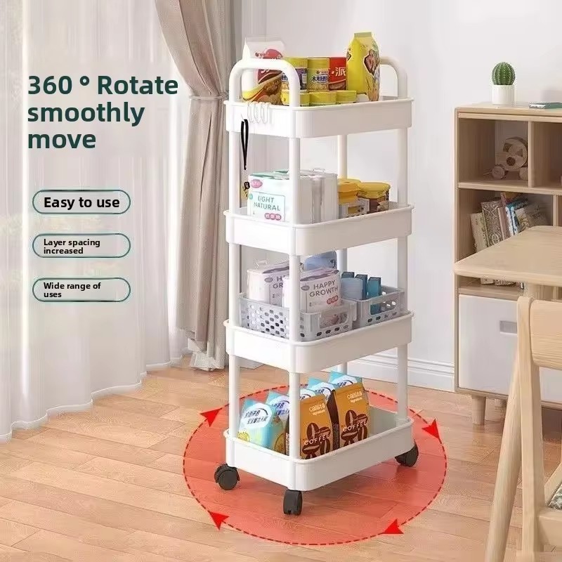 Troli Penyimpanan 5 Tingkat de - Book Cart Rolling ulasan dan harga