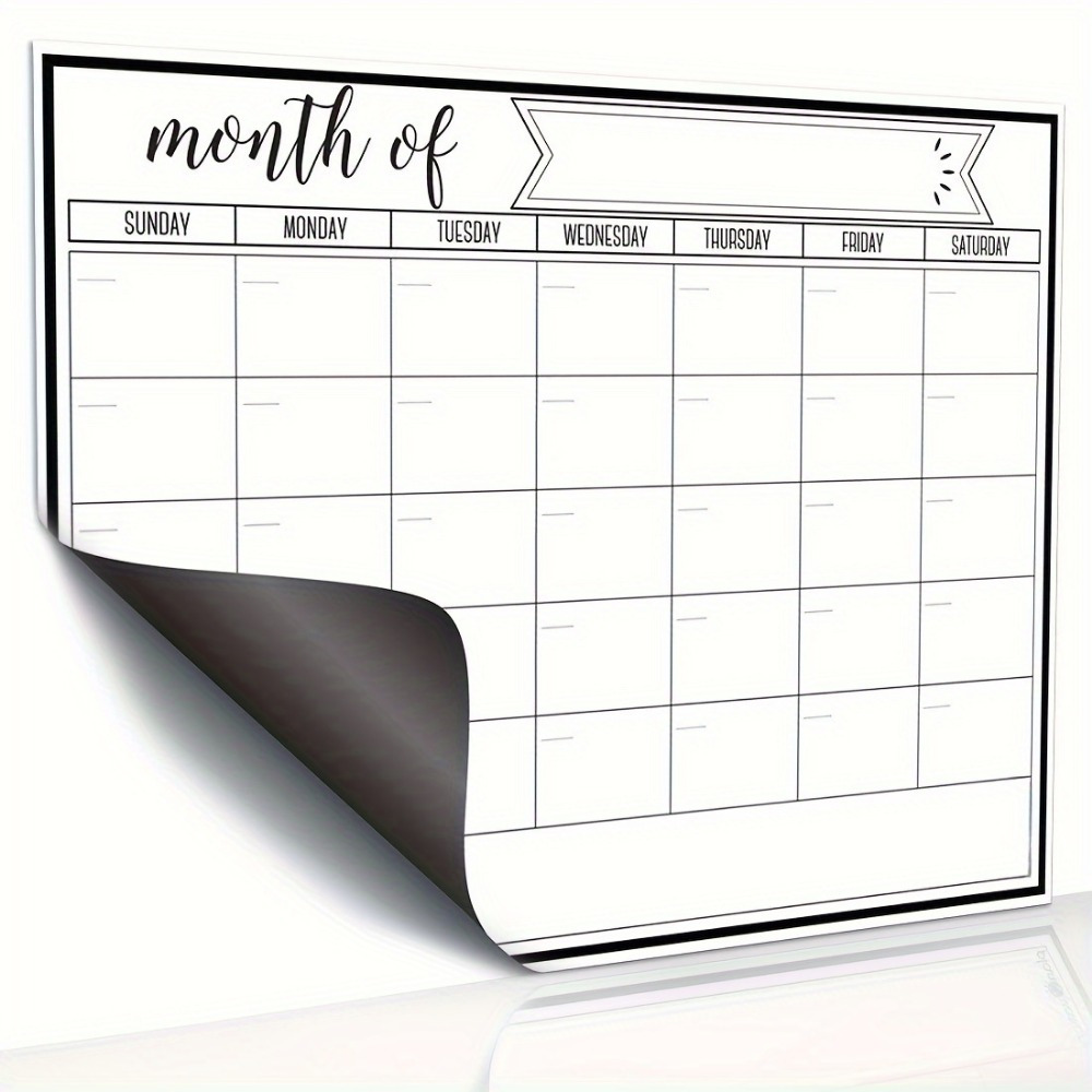 1Pc Kalender Papan Tulis Magne - Magnetic Whiteboard Calendar ulasan dan harga