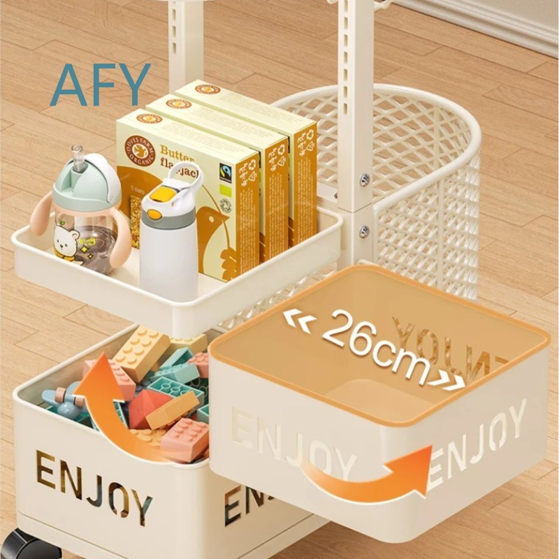 Organizer Penyimpanan Mainan A - Book Cart Rolling ulasan dan harga