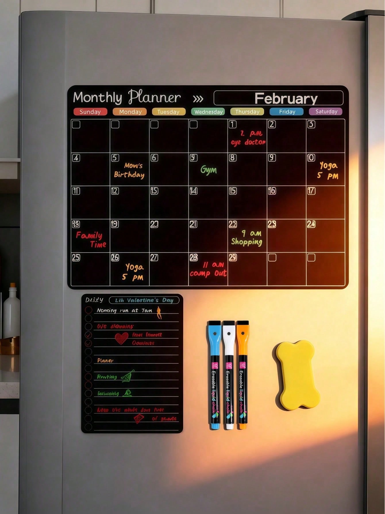 Kalender Kulkas Magnetik yang  - Magnetic Whiteboard Calendar ulasan dan harga