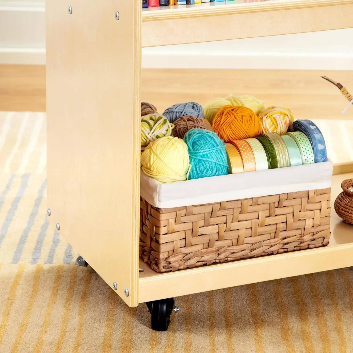 Troli Penyimpanan Buku Anak -  - Book Cart Rolling ulasan dan harga